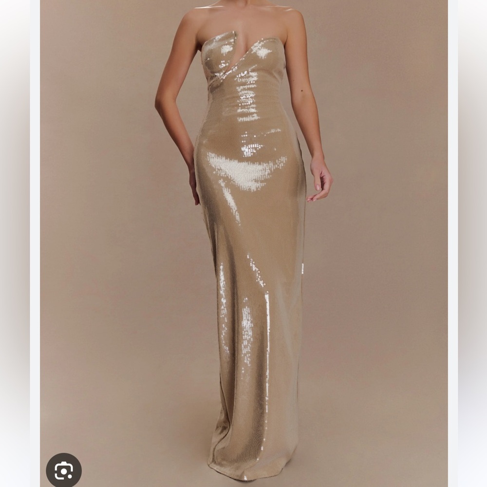 Meshki Winston Strapless Sequin Dress
